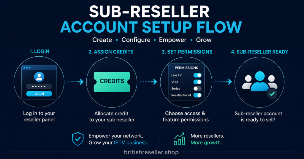 Sub-Reseller Account Setup Flow