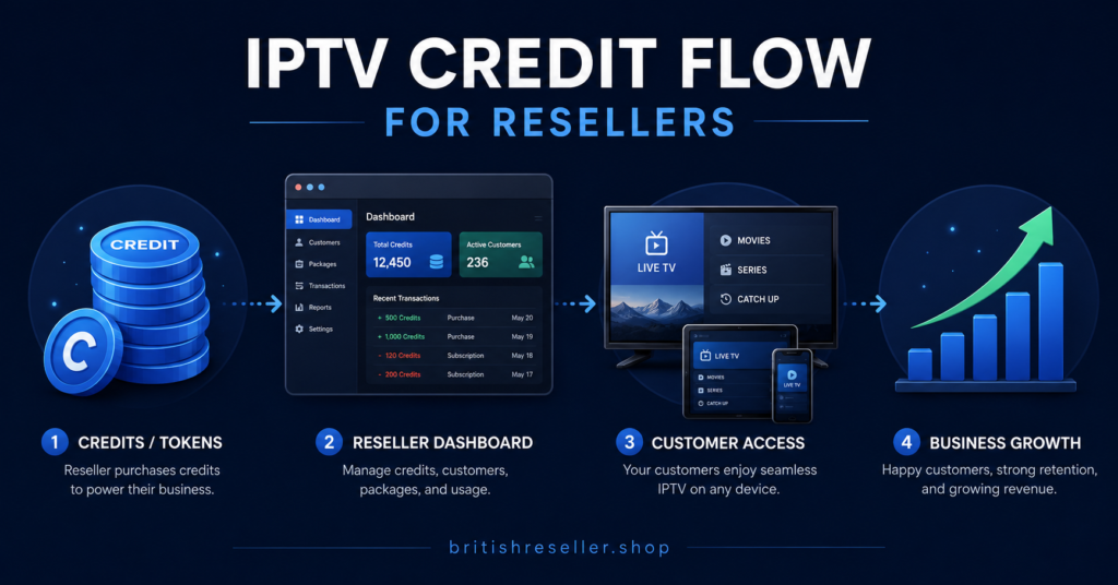 IPTV Credit Flow for Resellers