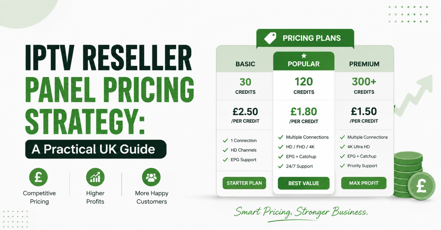 IPTV Reseller Panel Pricing Strategy