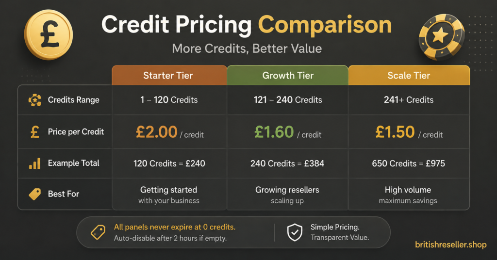 Credit Pricing Comparison