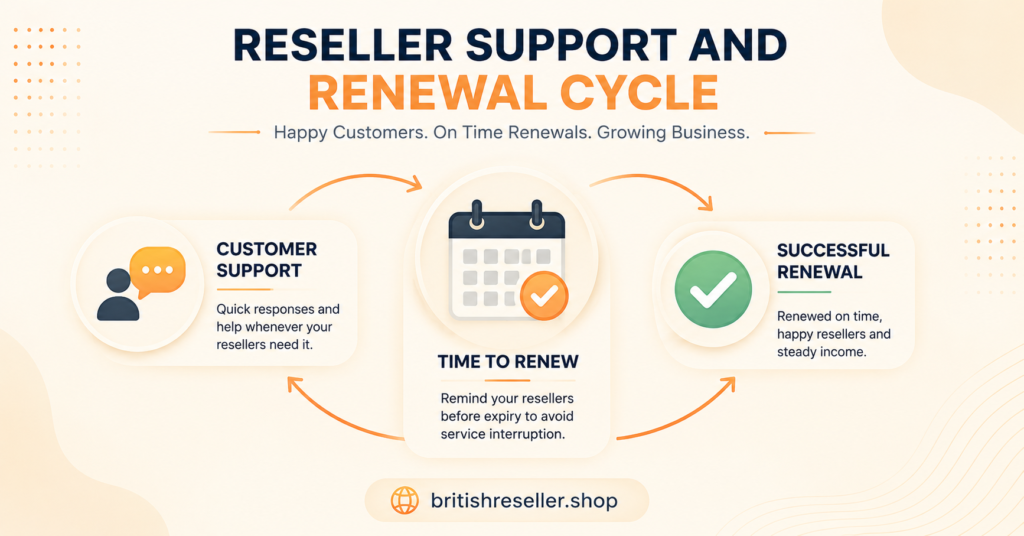 Reseller support and renewal cycle illustration